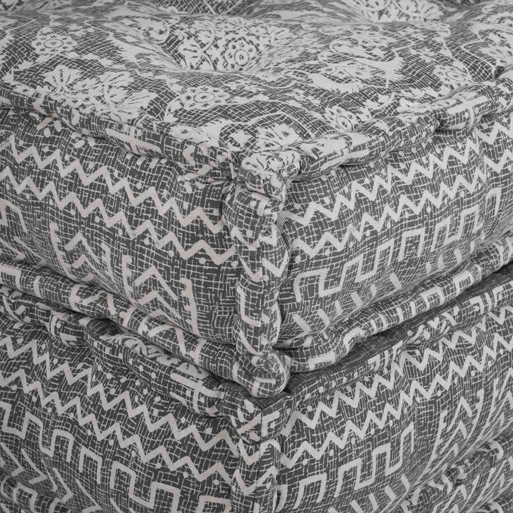 Modulares Sofa Geometrisch Hellgrau 70 x 70 x 36 cm Stoff