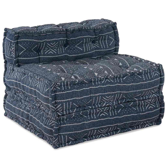Modulares Sofa Geometrisch Indigo 70 x 70 x 54 cm Stoff