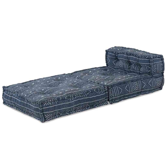 Modulares Sofa Geometrisch Indigo 70 x 70 x 54 cm Stoff