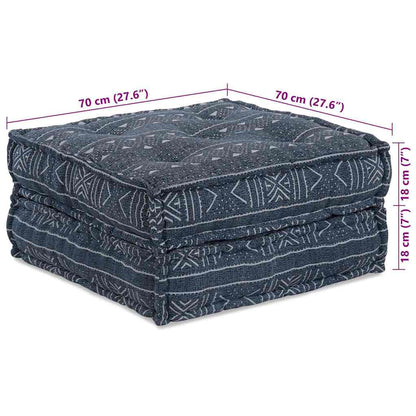 Modulares Sofa Geometrisch Indigo 70 x 70 x 36 cm Stoff