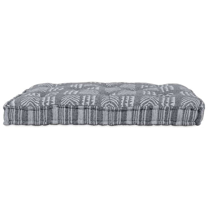 Pallet Sofa Kissen Grauer Aufdruck Stoff