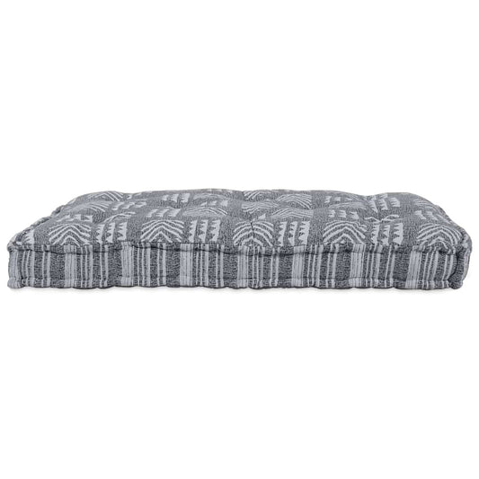 Pallet Sofa Kissen Grauer Aufdruck Stoff