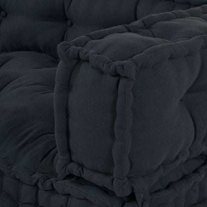 Pallet Sofa Kissen Anthrazit Stoff