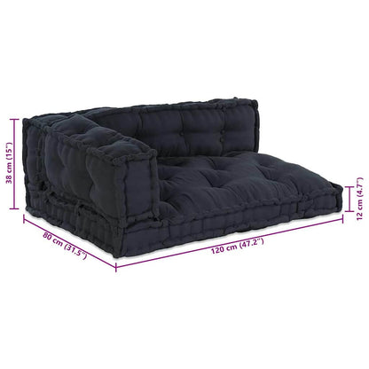 Pallet Sofa Kissen Anthrazit Stoff