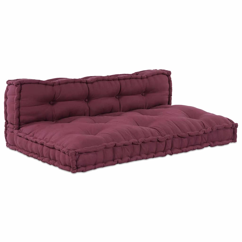 Pallet Sofa Kissen Kastanienbraun Stoff