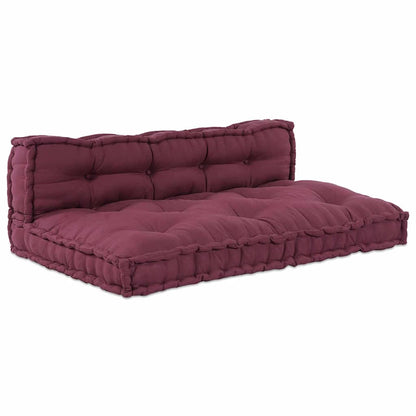 Pallet Sofa Kissen Kastanienbraun Stoff