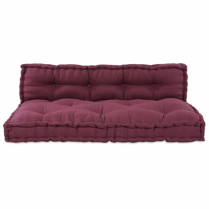 Pallet Sofa Kissen Kastanienbraun Stoff