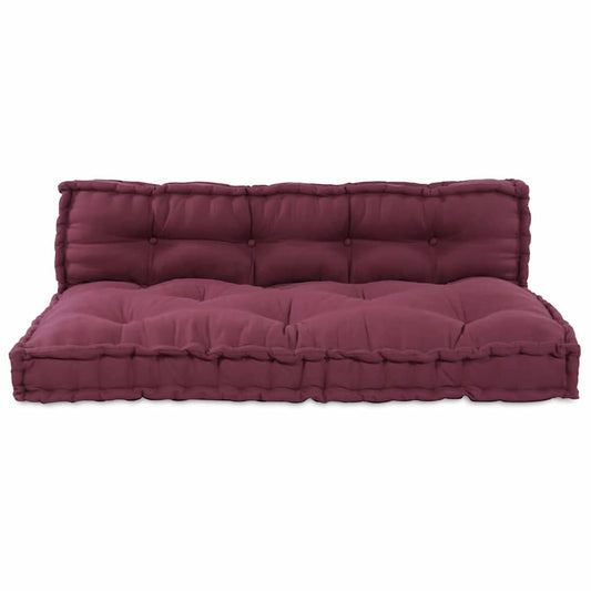 Pallet Sofa Kissen Kastanienbraun Stoff