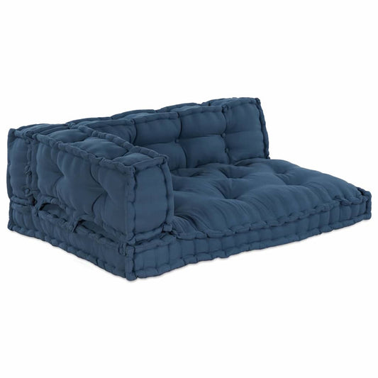 Pallet Sofa Kissen Indigo Stoff