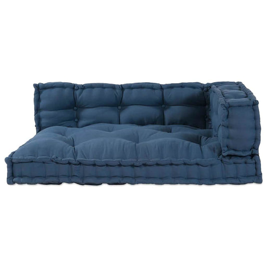 Pallet Sofa Kissen Indigo Stoff