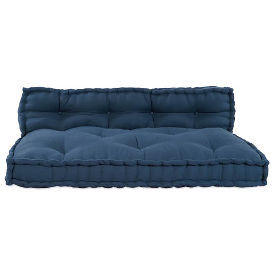 Pallet Sofa Kissen Indigo Stoff