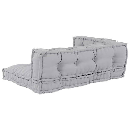 Pallet Sofa Kissen Grau Stoff