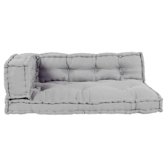 Pallet Sofa Kissen Grau Stoff