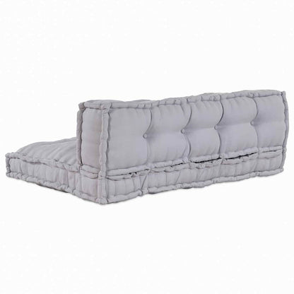 Pallet Sofa Kissen Grau Stoff