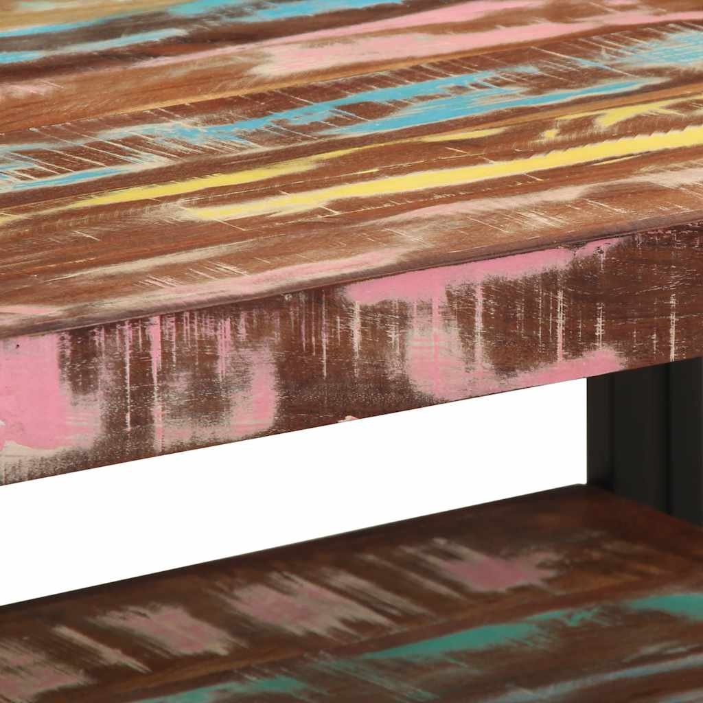 Couchtisch Mehrfarbig 70x50x38 cm Altholz Massivholz