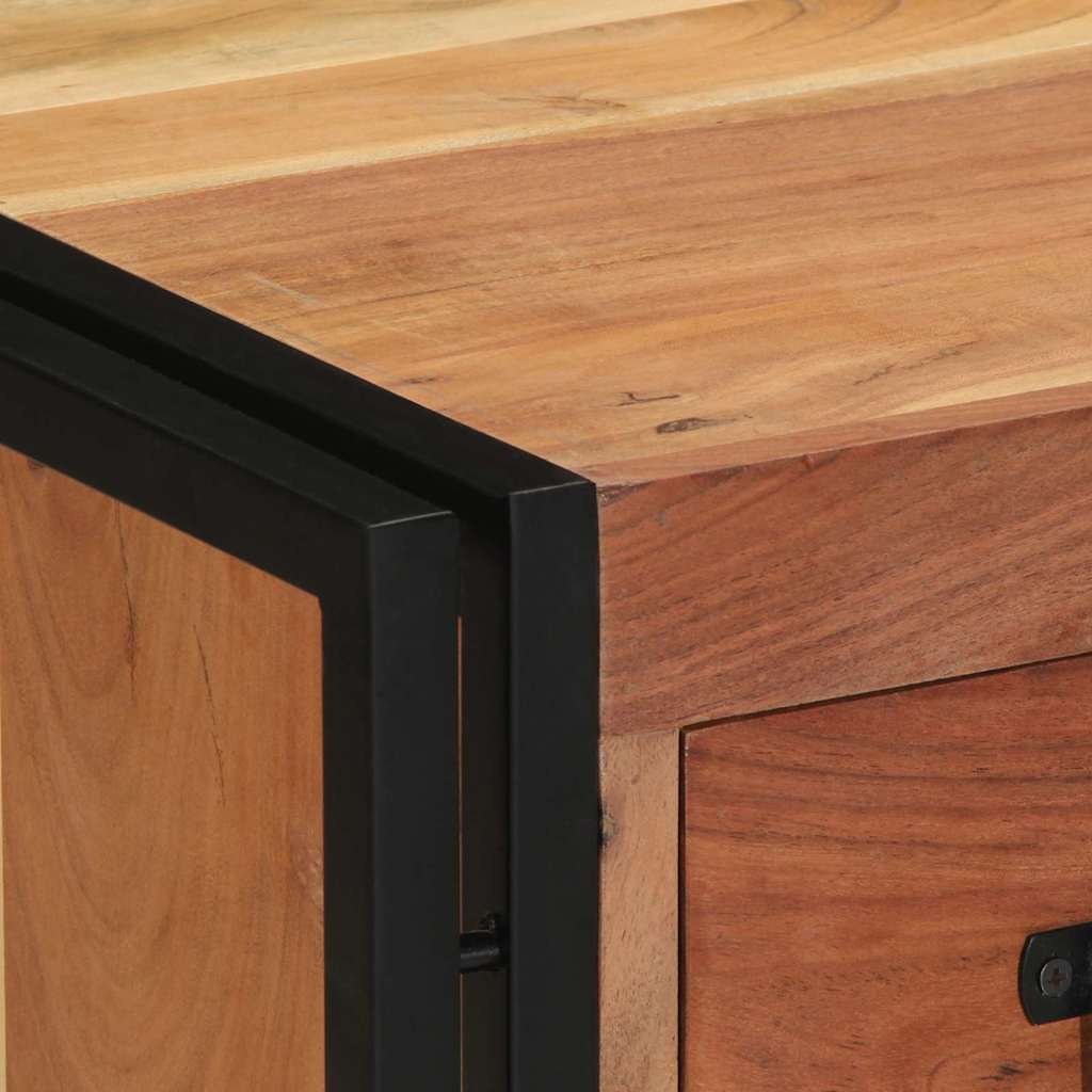 Nachttisch Braun 40 x 40 x 59 cm Massivholz Akazie