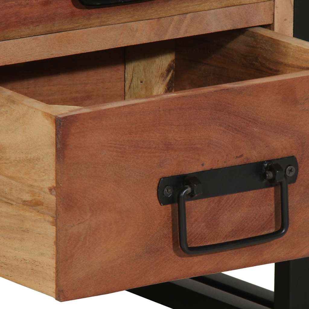 Nachttisch Braun 40 x 40 x 59 cm Massivholz Akazie