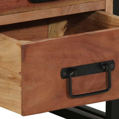 Nachttisch Braun 40 x 40 x 59 cm Massivholz Akazie