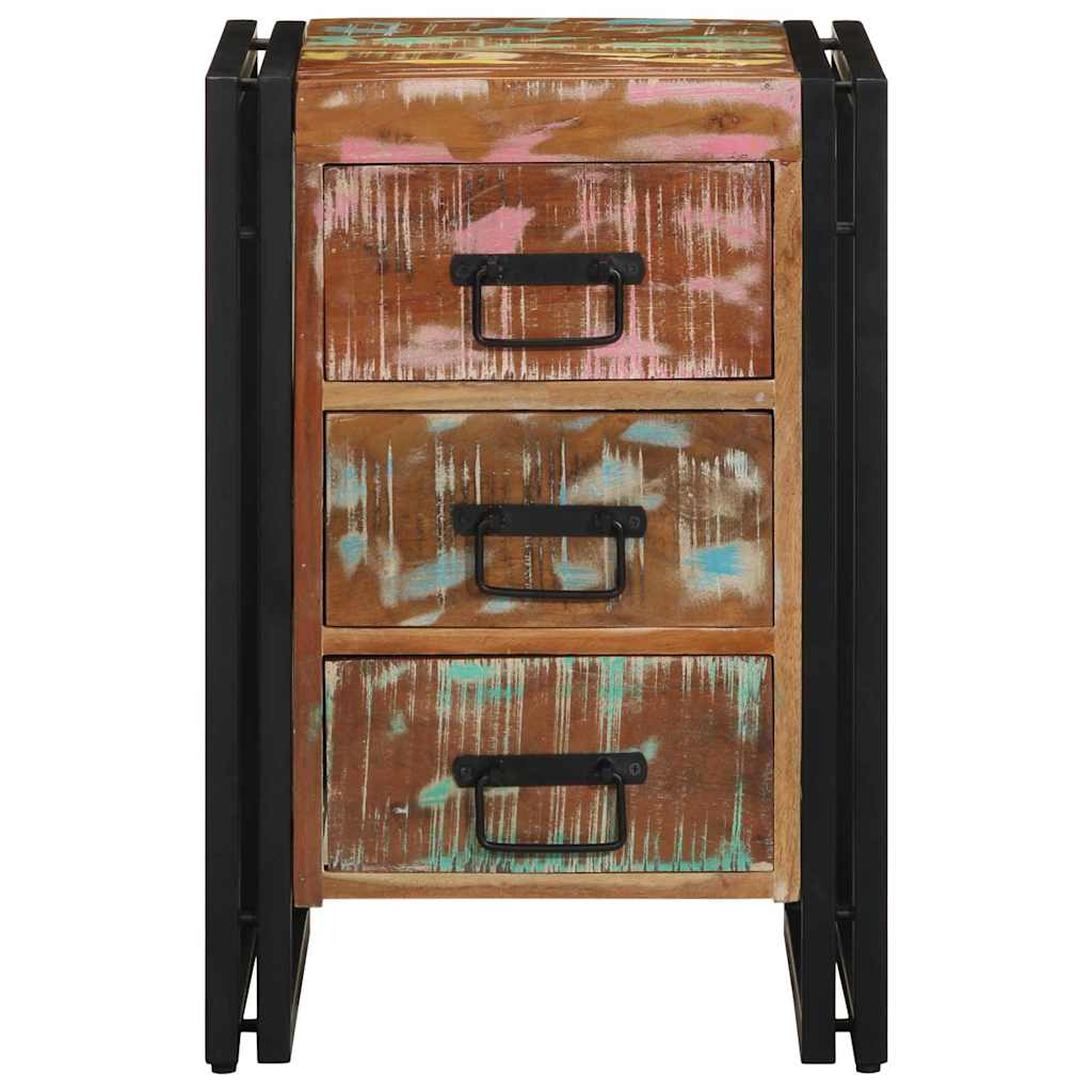 Nachttisch Mehrfarbig 40 x 35 x 50 cm Massives Altholz