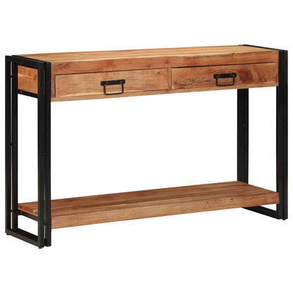 Konsolentisch Braun 120 x 33 x 75 cm Massivholz Akazie
