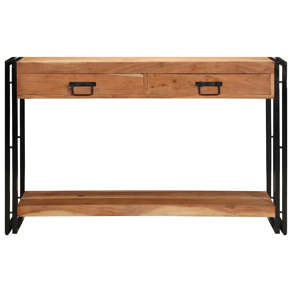 Konsolentisch Braun 120 x 33 x 75 cm Massivholz Akazie