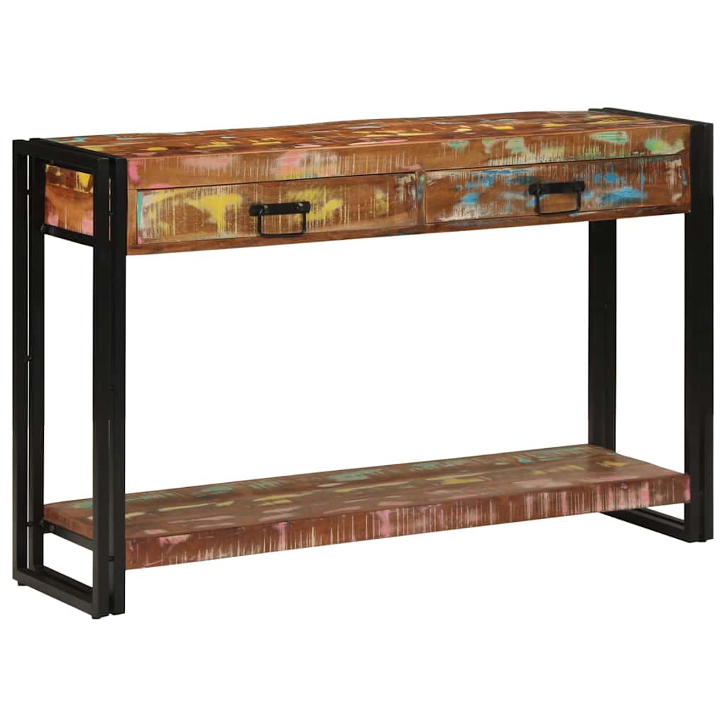 Konsolentisch Mehrfarbig 120 x 33 x 75 cm Massives Altholz