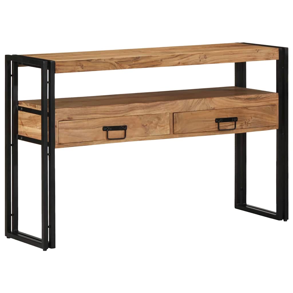 Konsolentisch Braun 120 x 33 x 75 cm Akazie Massivholz