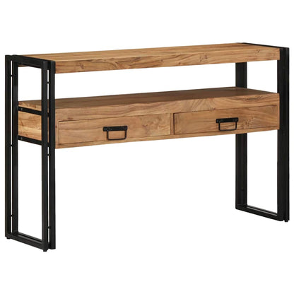 Konsolentisch Braun 120 x 33 x 75 cm Akazie Massivholz