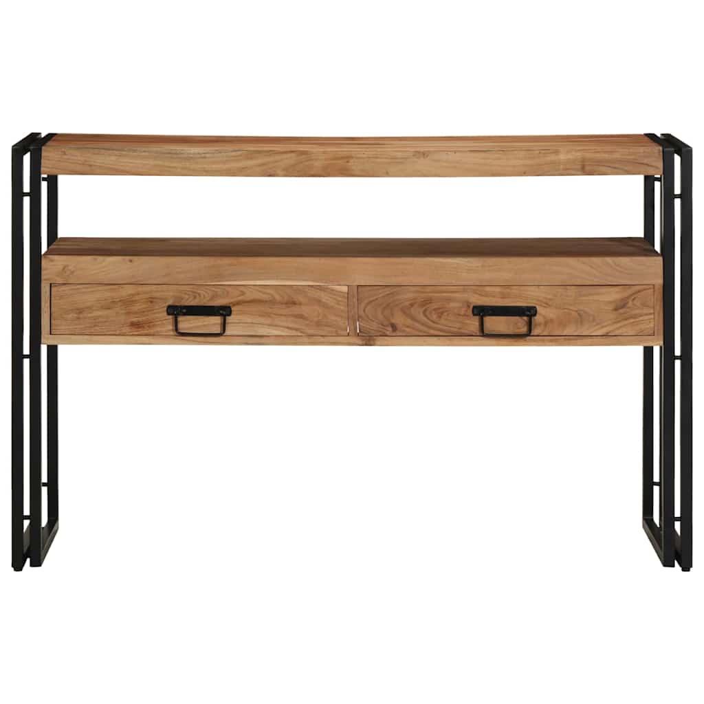 Konsolentisch Braun 120 x 33 x 75 cm Akazie Massivholz