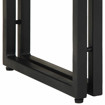 Konsolentisch mit Regal Braun 90 x 33 x 75 cm Akazie Massivholz