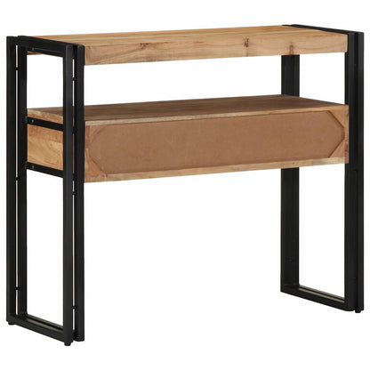 Konsolentisch mit Regal Braun 90 x 33 x 75 cm Akazie Massivholz