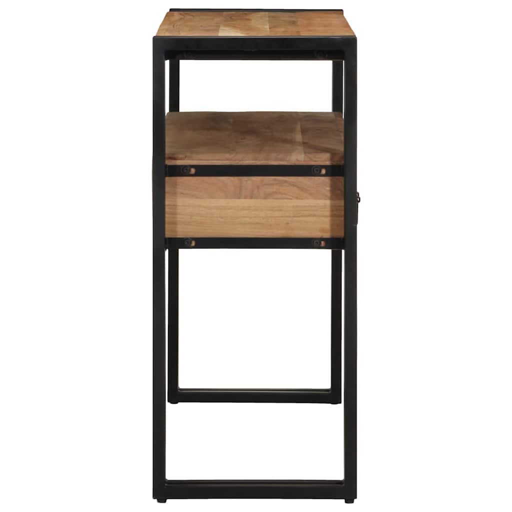 Konsolentisch mit Regal Braun 90 x 33 x 75 cm Akazie Massivholz