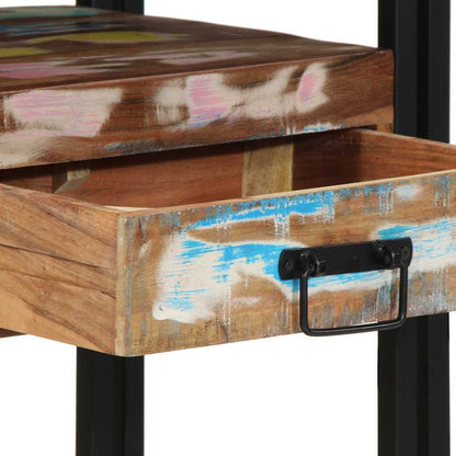 Konsolentisch Mehrfarbig 90 x 33 x 75 cm recyceltes Massivholz