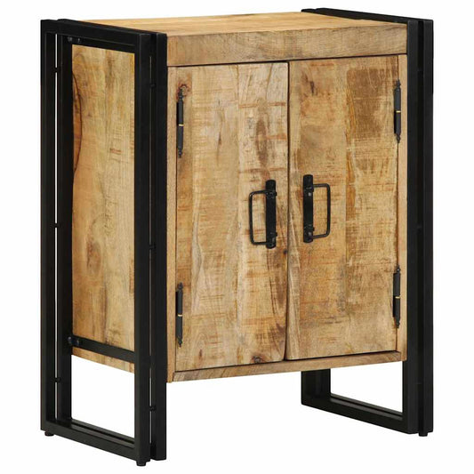 Schuhschrank mit Regal Schwarz 30 x 30 x 40 cm Massivholz Mango