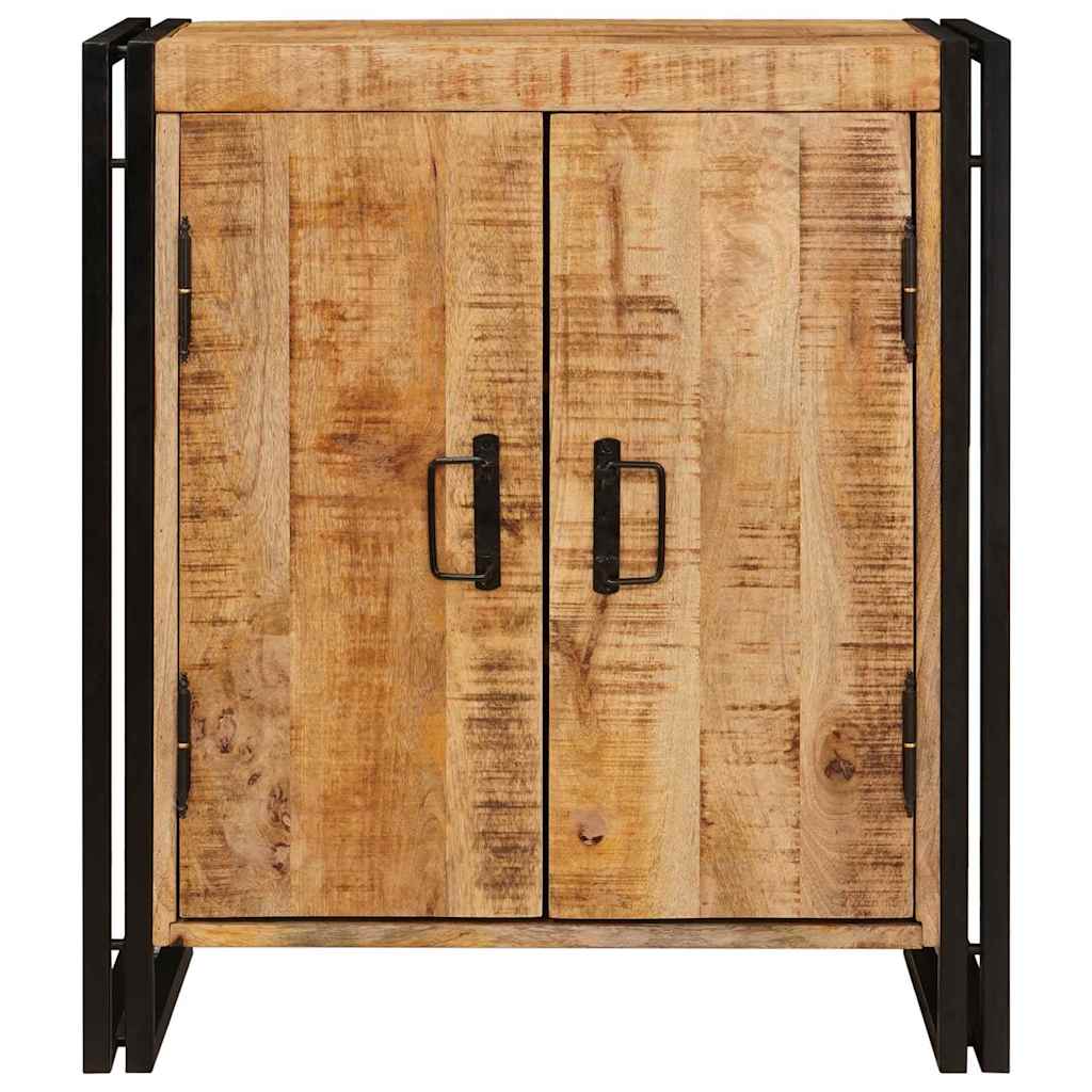 Nachttisch Braun 38 x 33 x 58 cm Massives, grobes Mangoholz