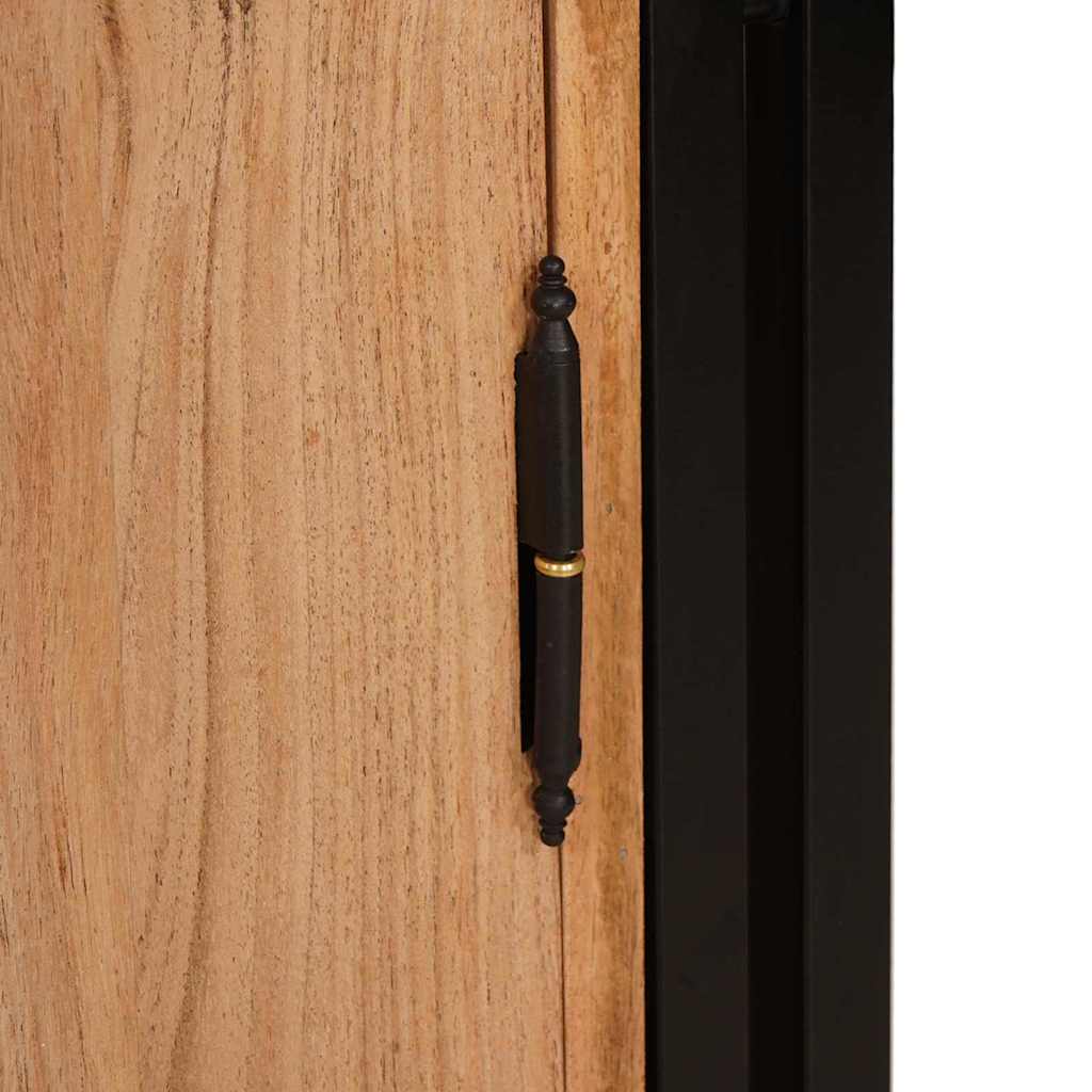 Nachttisch Braun 38 x 33 x 58 cm Massivholz Akazie