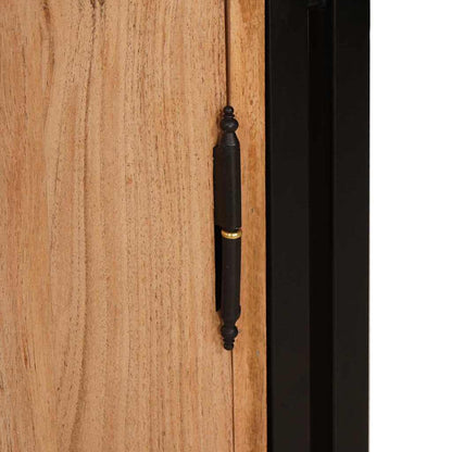 Nachttisch Braun 38 x 33 x 58 cm Massivholz Akazie