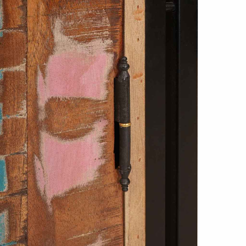 Nachttisch Mehrfarbig 38 x 33 x 58 cm Massives Altholz