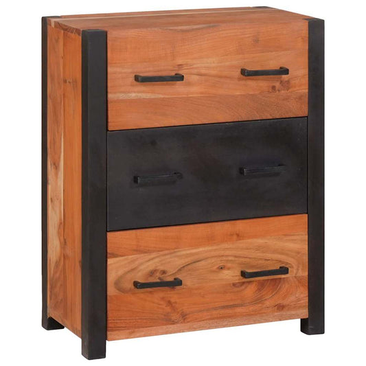 Sideboard 3 pcs Braun 110 x 30 x 75 cm Massivholz Akazie