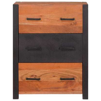 Sideboard 3 pcs Braun 110 x 30 x 75 cm Massivholz Akazie