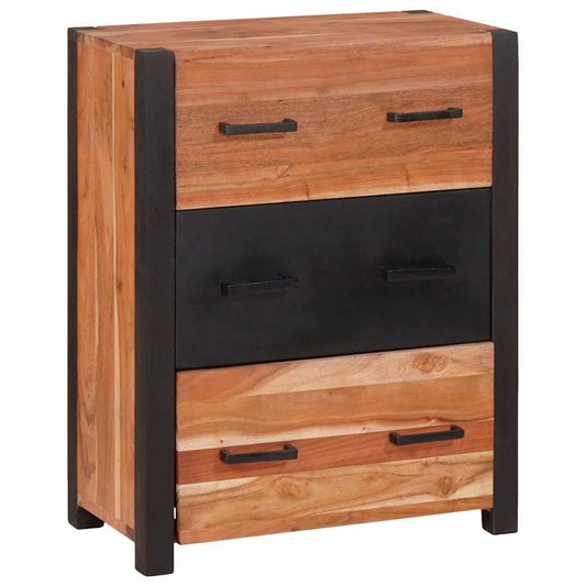 Sideboard 3 pcs Braun 55 x 30 x 75 cm Massivholz Akazie