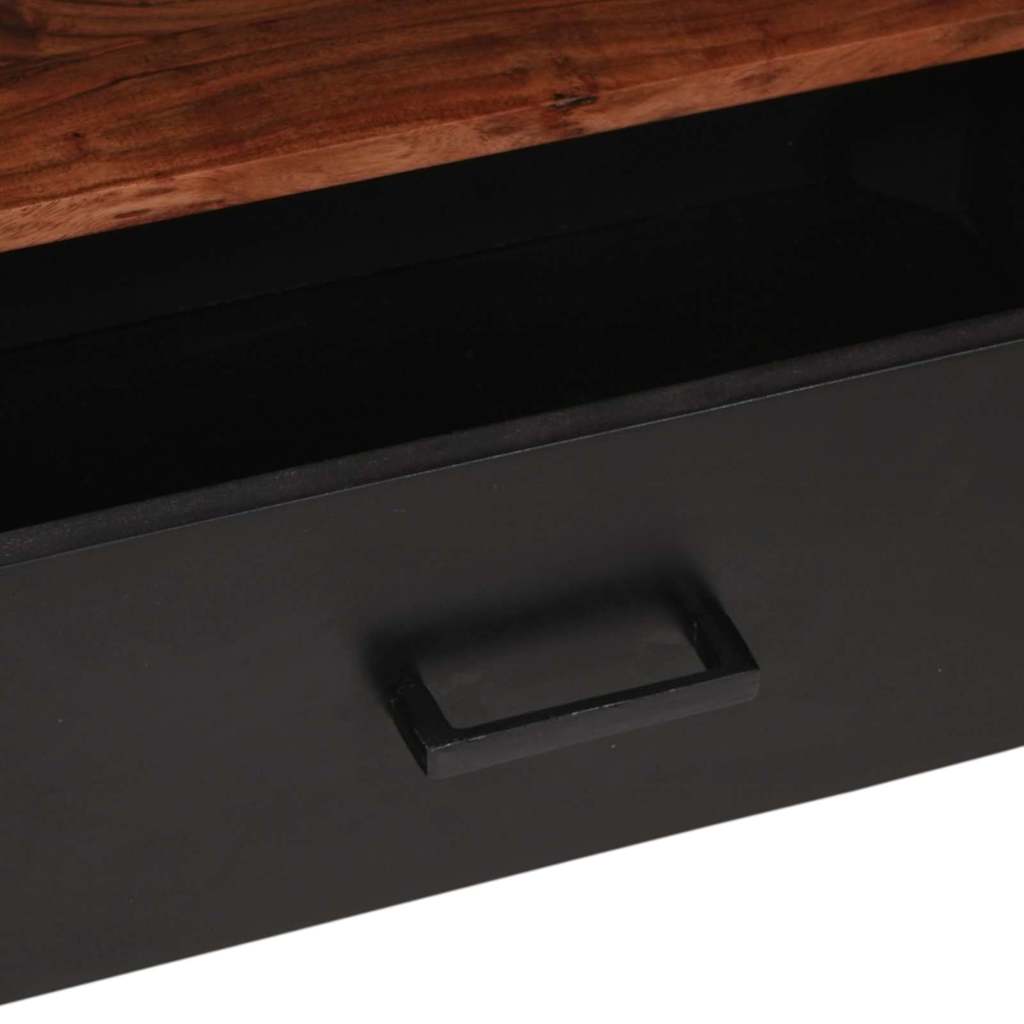 Medienschrank mit Schubladen mit Regal Braun Akazie Massivholz