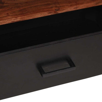 Medienschrank mit Schubladen mit Regal Braun Akazie Massivholz