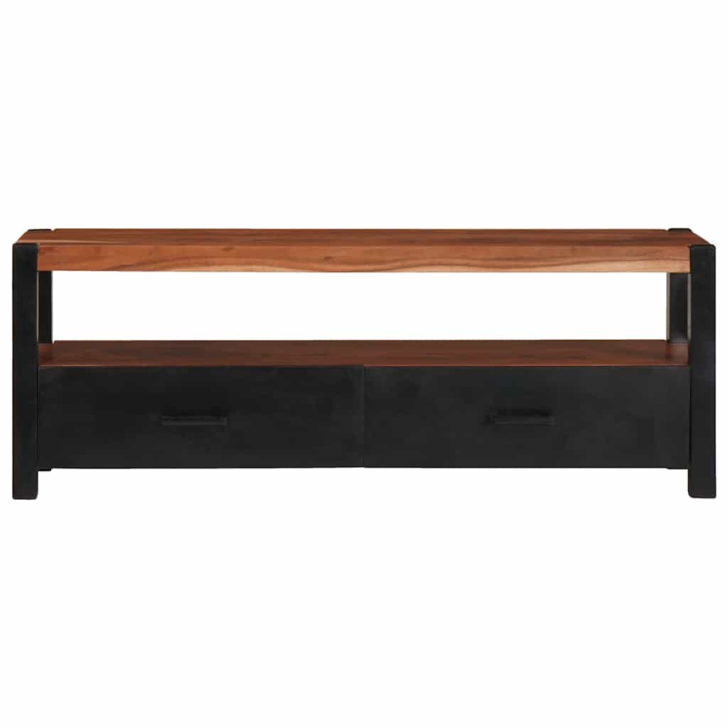 Medienschrank mit Schubladen mit Regal Braun Akazie Massivholz