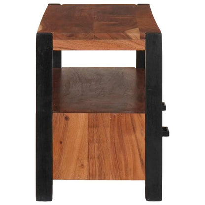 Medienschrank mit Schubladen mit Regal Braun Akazie Massivholz