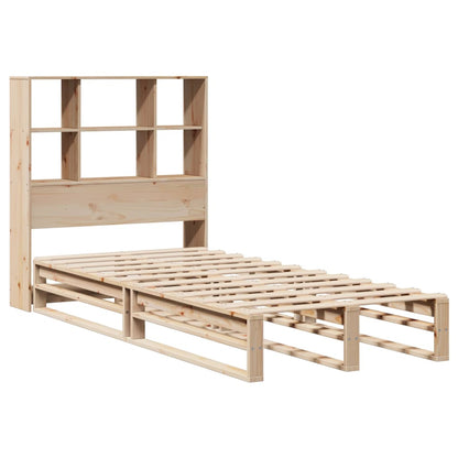Massivholzbett mit Regal ohne Matratze 100x200 cm