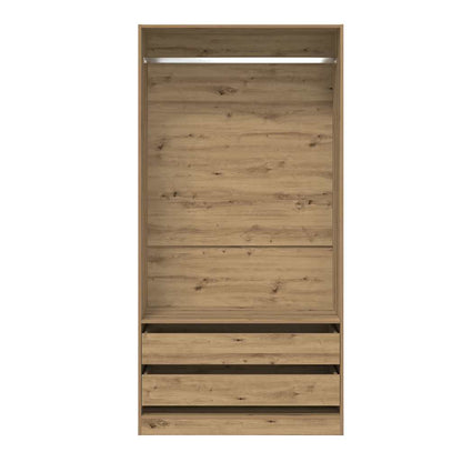 Kleiderschrank Artisan-Eiche 100x50x200 cm Holzwerkstoff
