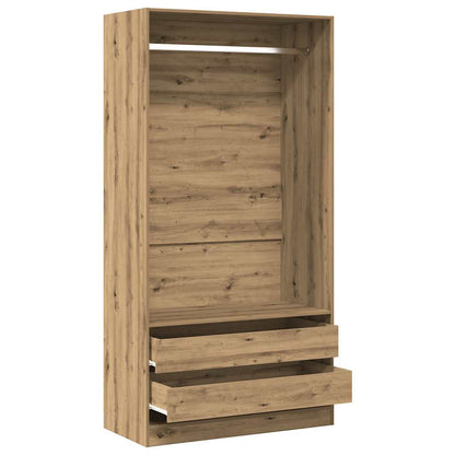 Kleiderschrank Artisan-Eiche 100x50x200 cm Holzwerkstoff