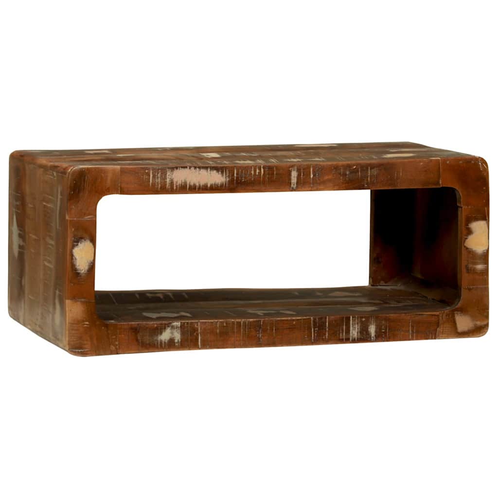 TV-Schrank mit Regal mit Speicher Mehrfarbig Massivholz Altholz