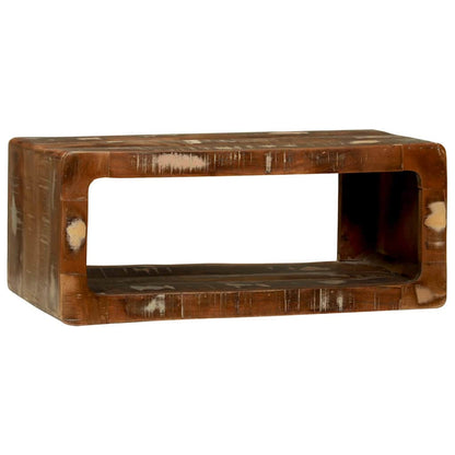 TV-Schrank mit Regal mit Speicher Mehrfarbig Massivholz Altholz